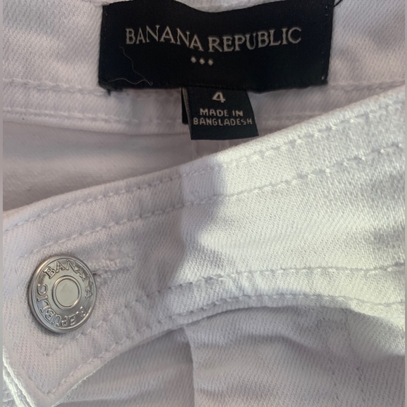 Banana Republic Factory Store Women White Denim Skirt Size 4 - Picture 10 of 10